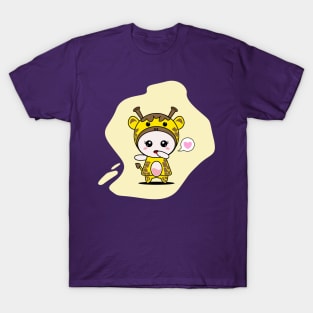 Cute Giraffe Character T-Shirt